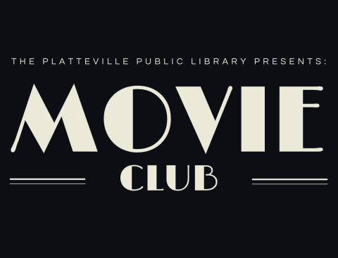 Movie Club on Black Background