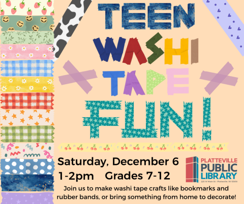 Teen Washi Tape Fun