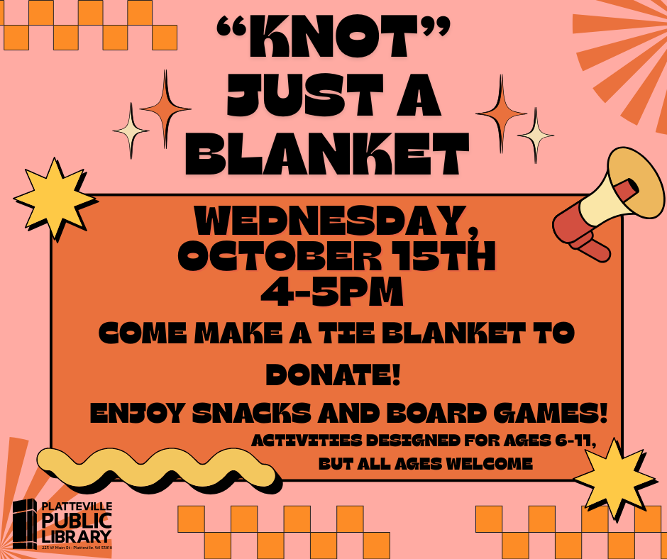 "Knot" Just a Blanket program poster
